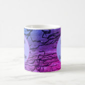 Beste Babysitter Neon Pink Blue Bedankt Koffiemok (Center)