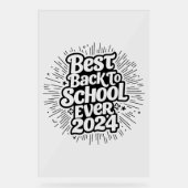 Beste Back to School ooit 2024 ontwerp Acryl Bord (Voorkant)
