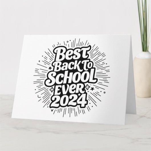 Beste Back to School ooit 2024 ontwerp Bedankkaart (Voorkant)