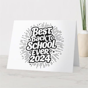 Beste Back to School ooit 2024 ontwerp Bedankkaart