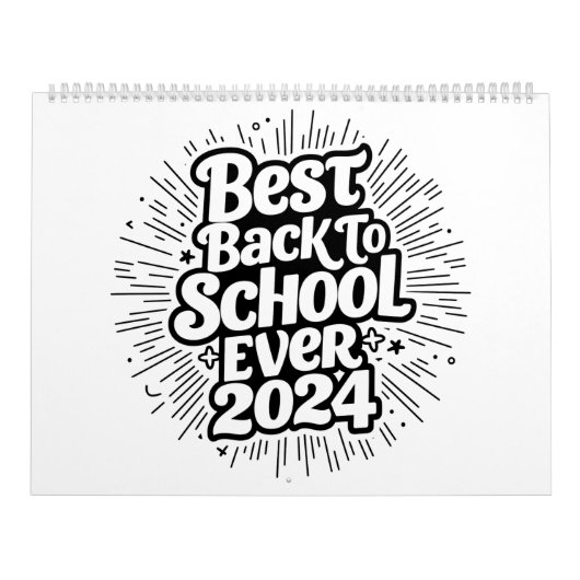 Beste Back to School ooit 2024 ontwerp Kalender (Hoes)