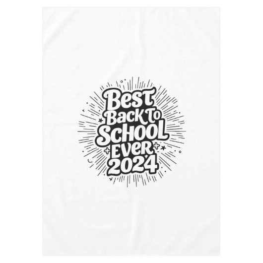 Beste Back to School ooit 2024 ontwerp Tafelkleed (Voorkant)