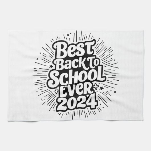 Beste Back to School ooit 2024 ontwerp Theedoek (Horizontaal)