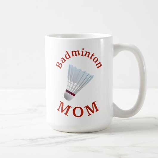 Beste "Badminton MOM" ooit! Moederdag Koffiemok (Rechts)