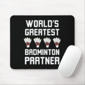 Beste Badminton Partner ter wereld Cool Badminton Muismat (Met muis)
