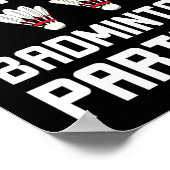 Beste Badminton Partner ter wereld Cool Badminton Poster (Hoek)