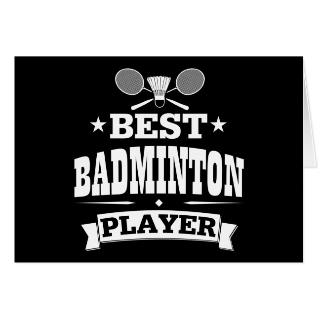 Beste Badminton-speler (Voorkant Horizontaal)
