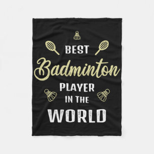 Beste badmintonspeler ter wereld Grappig badminton Fleece Deken