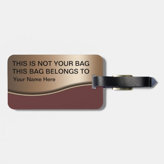 Beste bagage-Labels Bagagelabel (Achterkant horizontaal)