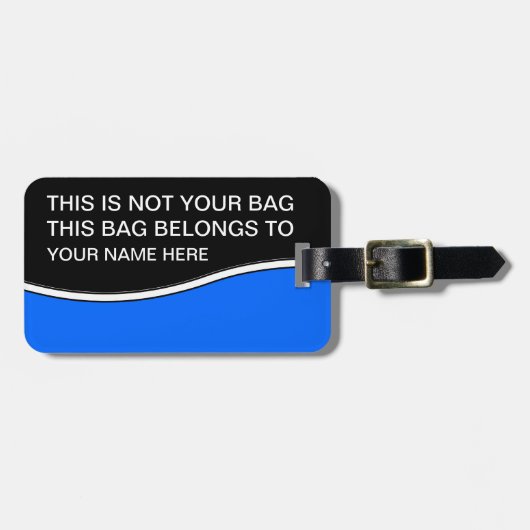 Beste bagagetags bagagelabel (Voorkant horizontaal)