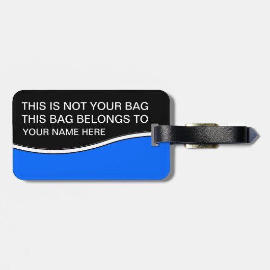 Beste bagagetags bagagelabel (Achterkant horizontaal)