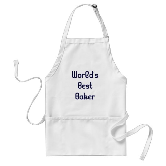 Beste Baker Apron ter wereld Standaard Schort (Voorkant)