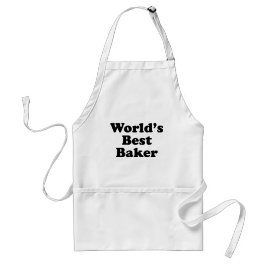 Beste Baker ter wereld Standaard Schort (Voorkant)