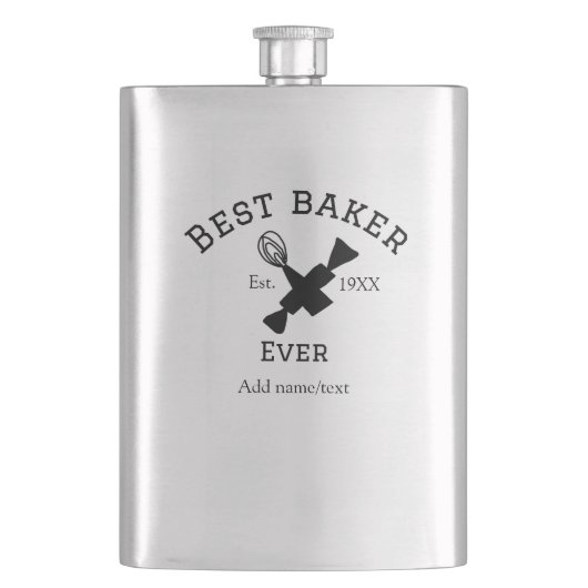 Beste bakker ooit voeg naam tekst bakken beste jaa flacon (Voorkant)