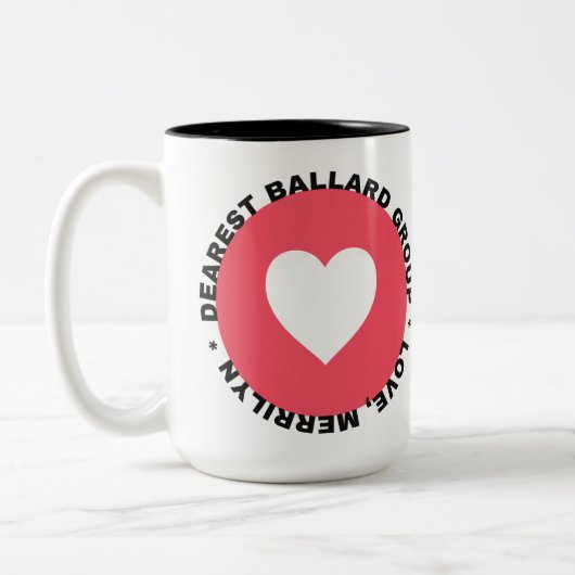 Beste Ballard, Love Merrilyn Tweekleurige Koffiemok (Links)
