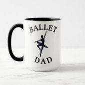 Beste 'BALLET DAD' ooit! Dansende vaders koffie Mok (Links)