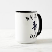 Beste 'BALLET DAD' ooit! Dansende vaders koffie Mok (Voorkant rechts)