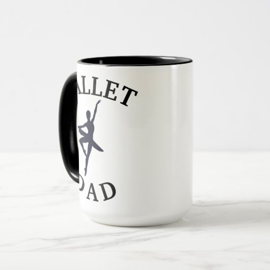 Beste 'BALLET DAD' ooit! Dansende vaders koffie Mok (Voorkant links)