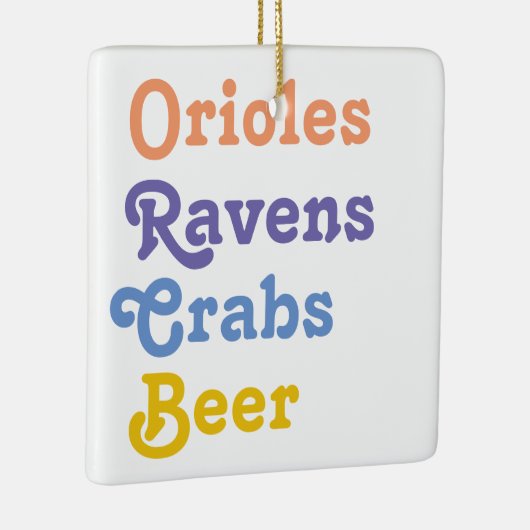 Beste Baltimore Keramisch Ornament (Rechts)