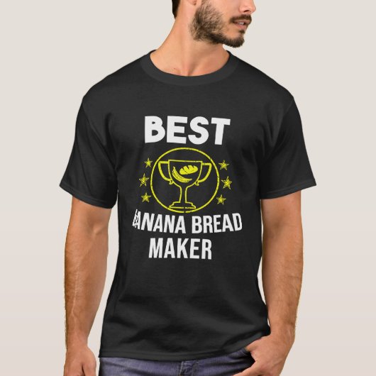 Beste Bananenbroodbakker Schattigee banketbakker K T-shirt (Voorkant)