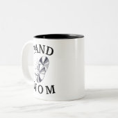 Beste "BAND MOM" ooit! Moederdag Tweekleurige Koffiemok (Voorkant links)
