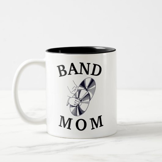 Beste "BAND MOM" ooit! Moederdag Tweekleurige Koffiemok (Links)