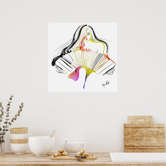 Beste Bandoneon Poster (Keuken)