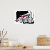 Beste Bandoneon Tango Poster (Keuken)