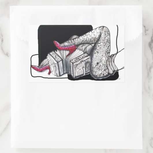 Beste Bandoneon Tango Rechthoekige Sticker (Tas)