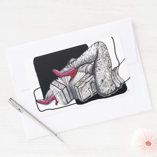 Beste Bandoneon Tango Rechthoekige Sticker (Envelop)