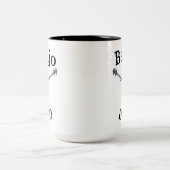 Beste Banjo DAD ooit! Muziek van de vader Tweekleurige Koffiemok (Center)