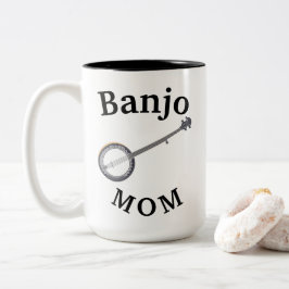 Beste Banjo MOM ooit! Moederdag Tweekleurige Koffiemok