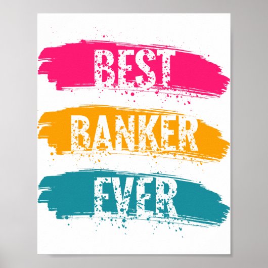 Beste bankier ooit poster (Voorkant)