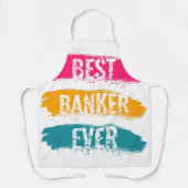 Beste bankier ooit schort (Voorkant)