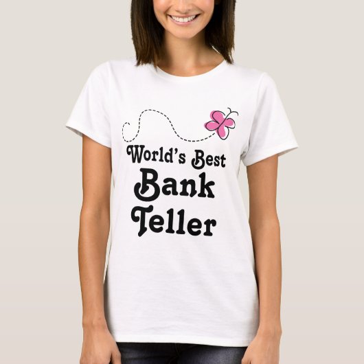 Beste bankverkoper wereldwijd t-shirt (Voorkant)