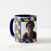 BESTE BARBADIAANSE MUM Custom Barbados Vlag Foto Mok (Voorkant links)