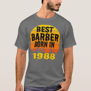 Beste Barber geboren in 1988 op zondag T-shirt