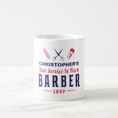 Beste Barber Retro  Monogram Koffiemok (Center)