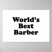 Beste Barber ter wereld Poster (Voorkant)
