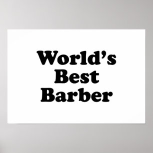 Beste Barber ter wereld Poster