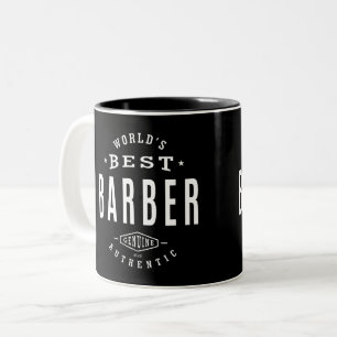 Beste Barber ter wereld Tweekleurige Koffiemok