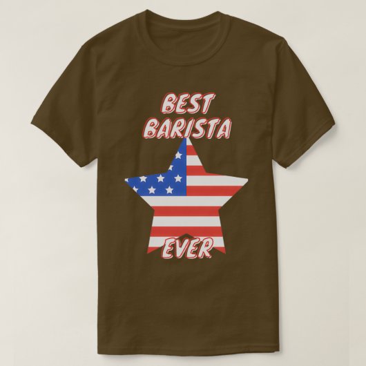 Beste Barista Ever 7 T-shirt (Design voorkant)