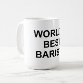 Beste Barista ter wereld Koffiemok (Voorkant links)