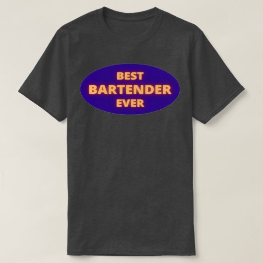 Beste barman ooit 14 t-shirt (Design voorkant)