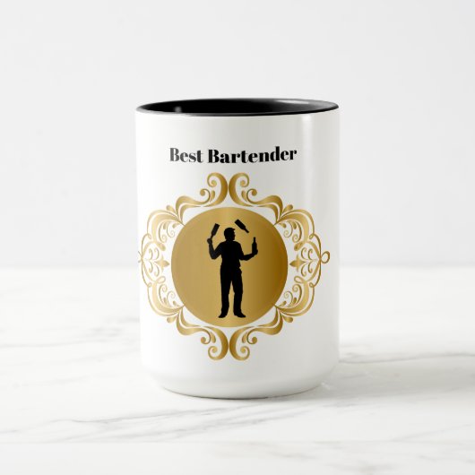 Beste Bartender Mok voor mannelijke aanbestedingen (Midden)