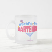 Beste Bartender ter wereld Matglas Koffiemok (Links)