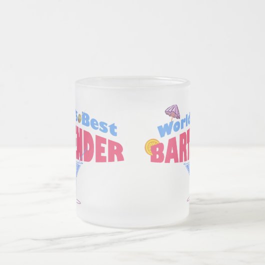 Beste Bartender ter wereld Matglas Koffiemok (Center)