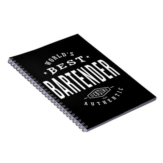 Beste Bartender ter wereld Notitieboek (Rechterzijde)