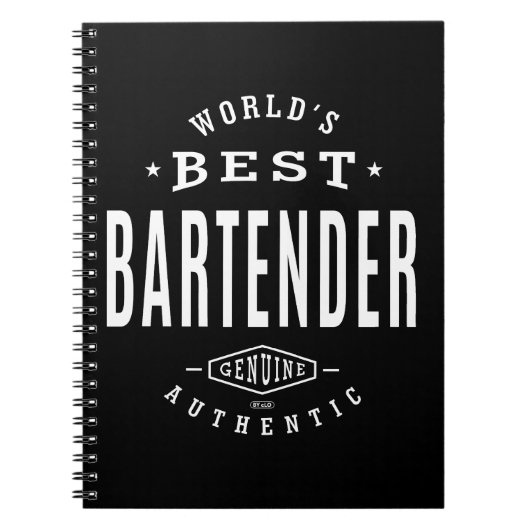 Beste Bartender ter wereld Notitieboek (Voorkant)