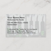 Beste Bartender voor Huur Visitekaartjes (Voorkant)
